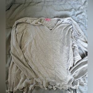 Lilly Pulitzer grey sweater XL